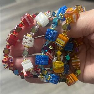 Colorful Beaded Stretch Bracelets